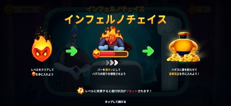 ディズニーソリティア　インフェルノチェイス